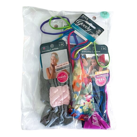 Huge Hair Accessory Lot 5+ Headbands Floral Clips Press On Appliques Bundle - Picture 2 of 4